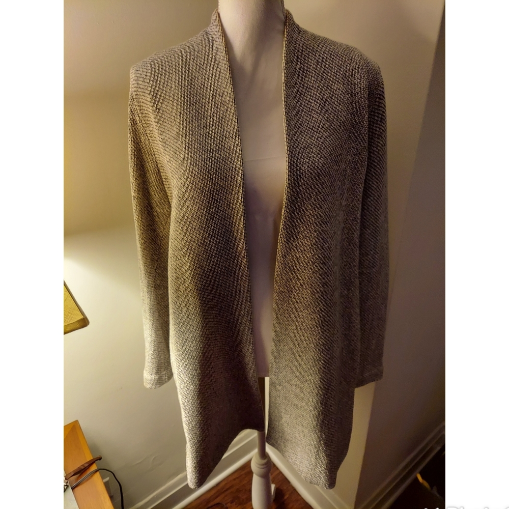 Eileen Fisher Organic Cotton Sweater Jacket Size S